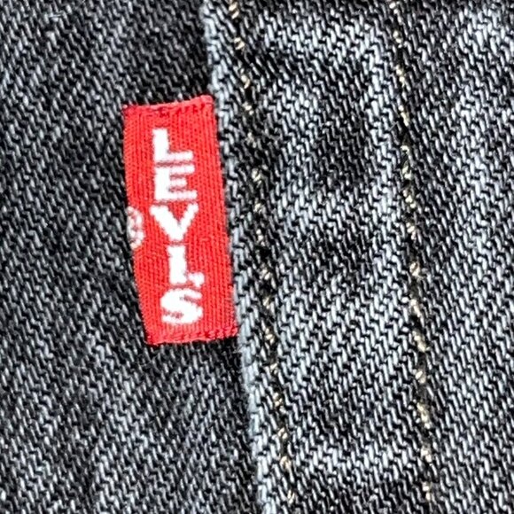 LEVI'S BIG E 501S - Skinny - Black & Gray Pin Stripe Denim Jeans - W28 L28 - Picture 8 of 12